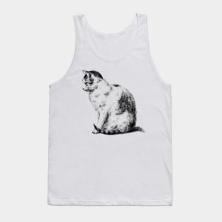 Sitting Cat Tank Top